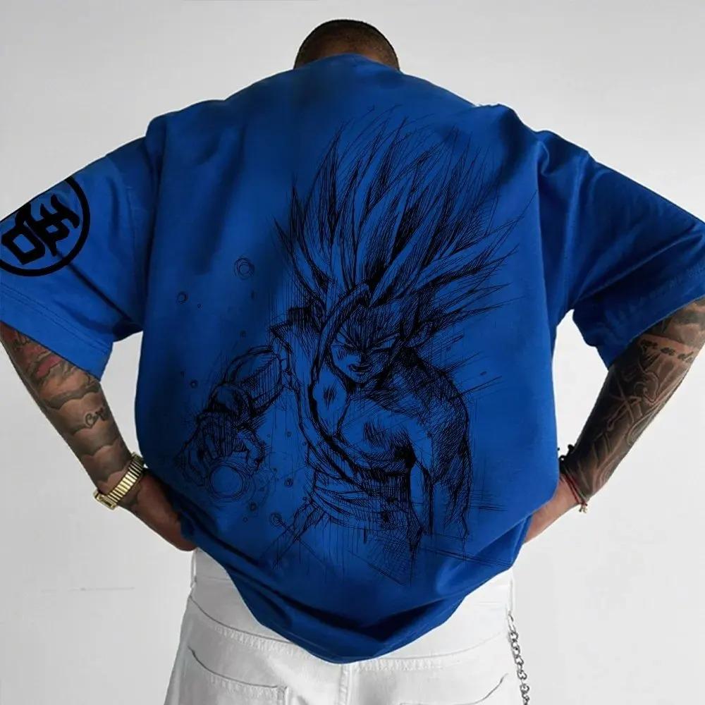 2026 Dragon Ball Giappone Anime T-shirt da Uomo e Donna Son Goku Stampata Cotone Bambini e Bambine Maniche Corte Hip Hop Streetwear T-shirt Oversize
