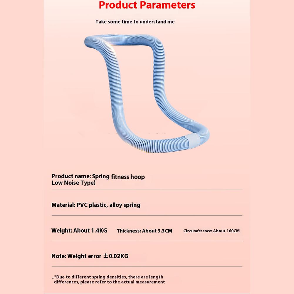 Weighted Fitness Hoop Foldable Waist Toning Hoops Belly Exercise Hoop Quiet Design Training Circle For Home Gym Cardio Exercise