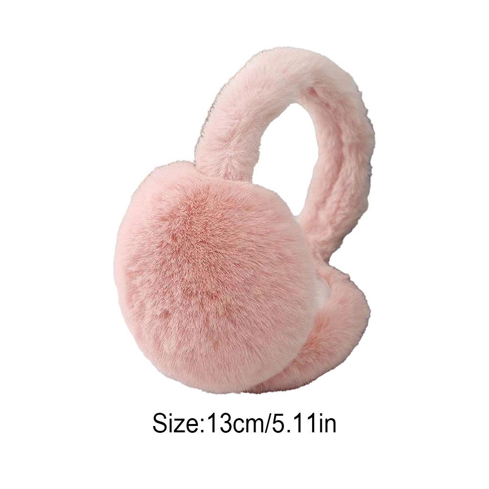 Fashion Earmuffs Outdoor Cold Protection Women Men Faux Fur Ear-Muffs Foldable Earflaps Soft Plush Ear Protectors