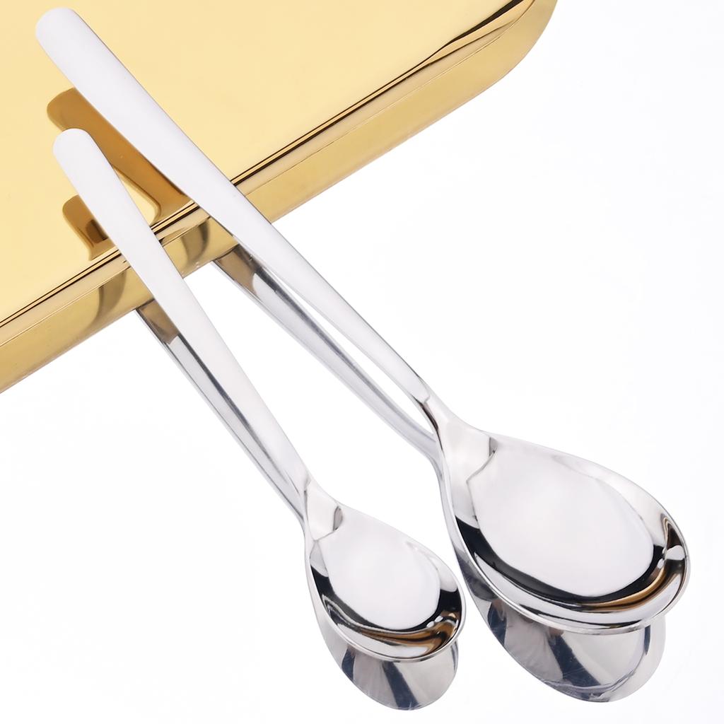 4pcs High-quality Stainless Steel Tableware Set Shiny Silver Flatware Knife Fork Coffee Spoon Dinnerware Set Kitchen Party Silverware