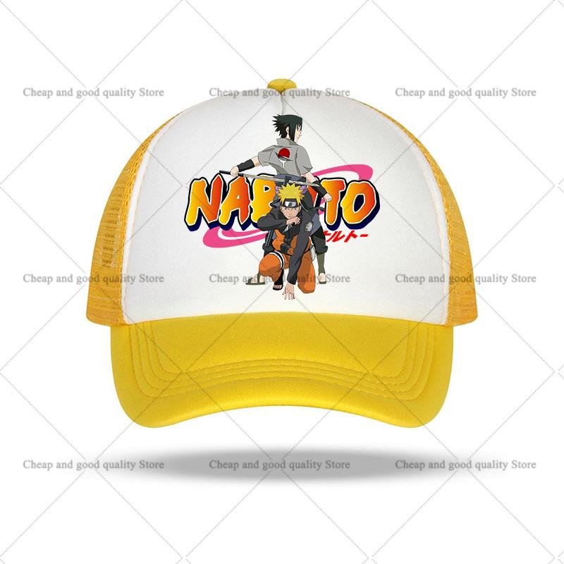 Narutoed Peaked Cap for Boy Anime Sasuke Print Hat Fashion Kid Adult Caps Breathable Summer Hat Fashion Cartoon Costume Matching