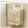 Bathroom Folding Dirty Clothes Storage Basket Wall Mounted Hanging Portable Punch-Free Clothes Bucket Organizer Laundry Basket