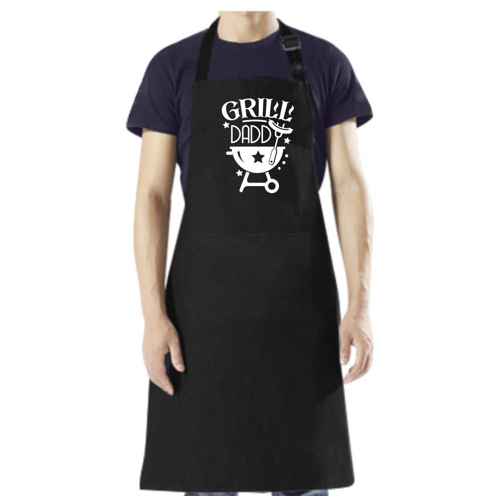 Grill Daddy - Фартук для барбекю Черный, Синий, Винный и Белый Унисекс Футболка XXL