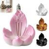 Meditationszubehör Lotus Rückfluss Räucherkegelhalter, Harz Kegel Diffusor, Schreibtisch Beruhigendes Zimmer Dekor Aromatherapie Halter für Yoga Tee Schlafzimmer