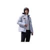 Anta Comfortable Casual Simple Hooded Down Jacket Women Outerwear Snow-White Printed 162447904-1