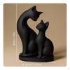 Cat Desktop Ornament Gift CatThemed Sculpture Easy to Style Home Decor for Desk, Shelf, Office
