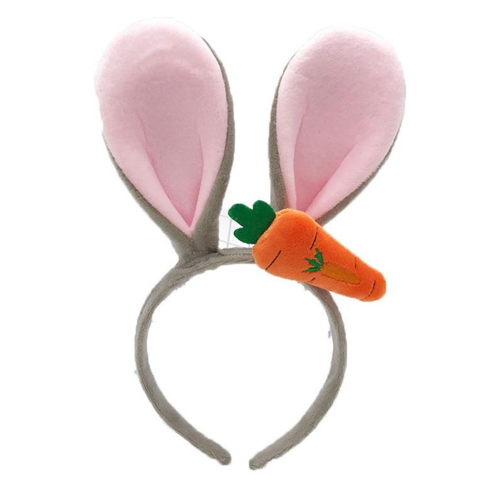 Cute and Adorable Rabbit Ear Plush Headband for Women, Suitable for Holiday Decorations, Daily Casual Wear, and Outings