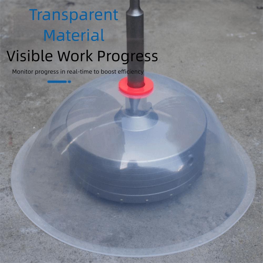 Transparent Design Dust Bowl Electric Drilling Ceiling Tile Dust Catcher Hole Cutting Dust Cover Collector Drilling Applications