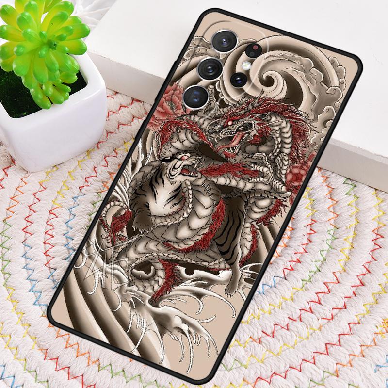 Legendary Chinese Dragon Silicone Phone Case For Samsung Galaxy Note 10 Pro S26 S25 S24 S23 S22 S21 Plus S25Ultra Capa Cover
