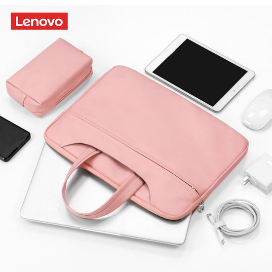 Buy For Lenovo Laptop Bag Portable Waterproof Faux Leather Large Capacity Shockproof Notebook