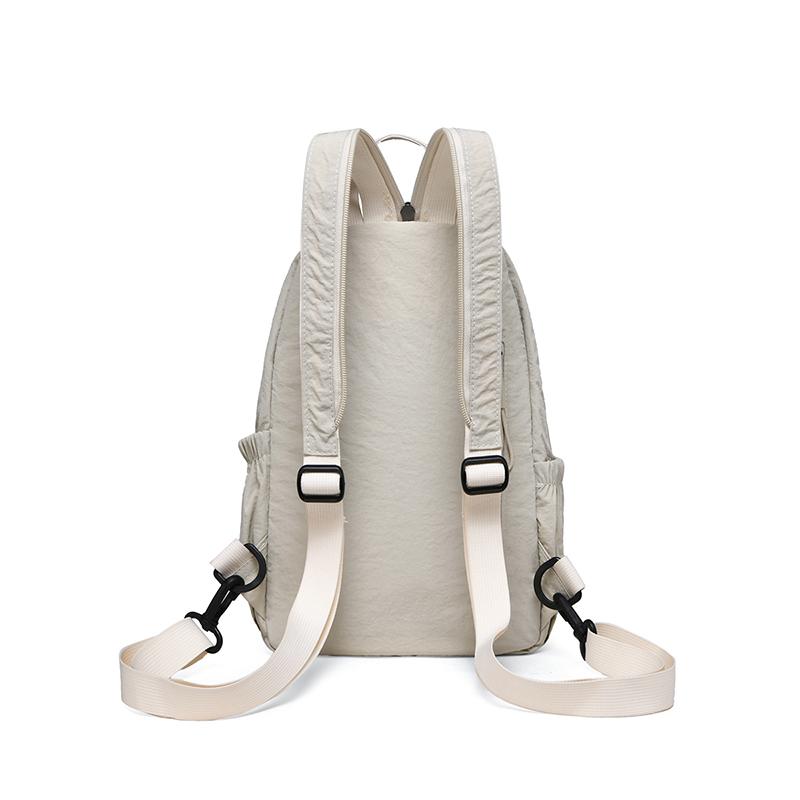 Women's Bag Multi-function Sport Large Capacity Solid Color Chest Bag Travel Backpack
