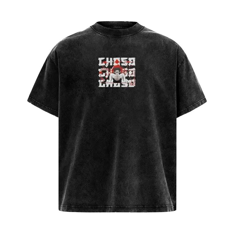Jujutsu Kaisen Choso Anime Printed Tee Men Women Washed Cotton T-shirts Manga Vintage T Shirt Harajuku Male Short Sleeve Tshirt