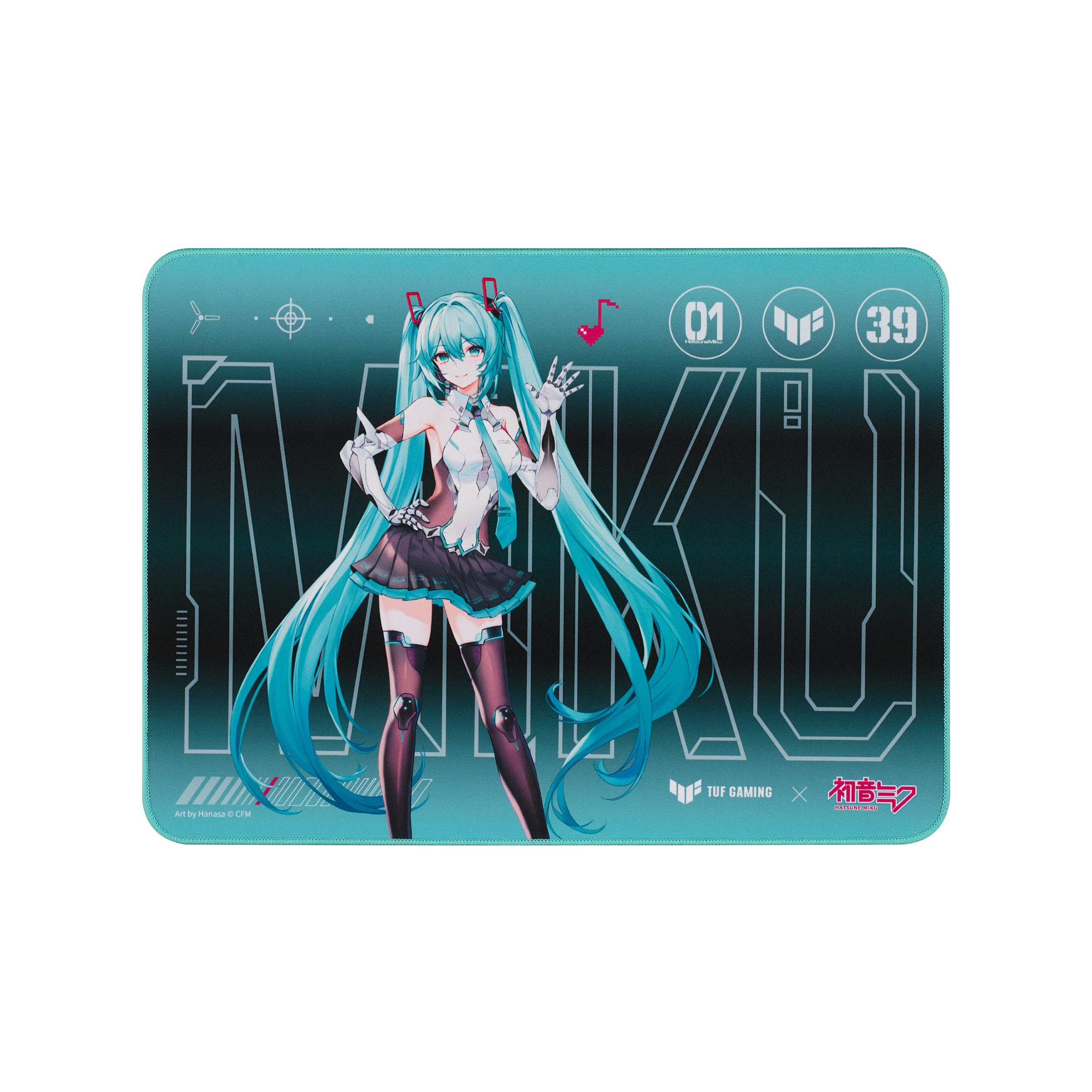

ASUS TUF Gaming x Hatsune Miku Gaming Mouse GAMING P1 HATSUNE MIKU rubber Edition/ASUS Pad/TUF EDITION/Water-resistant/Anti-wear/Anti-slip