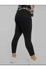 Women's Fashion Big Size jeans Black Plus Size Tight-fitting Jeans (Skinny)