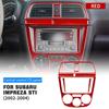 Carbon Fiber Style Center Console Sticker for Subaru Impreza WRX STI 2002-2004 LHD RHD Interior Trim Cover