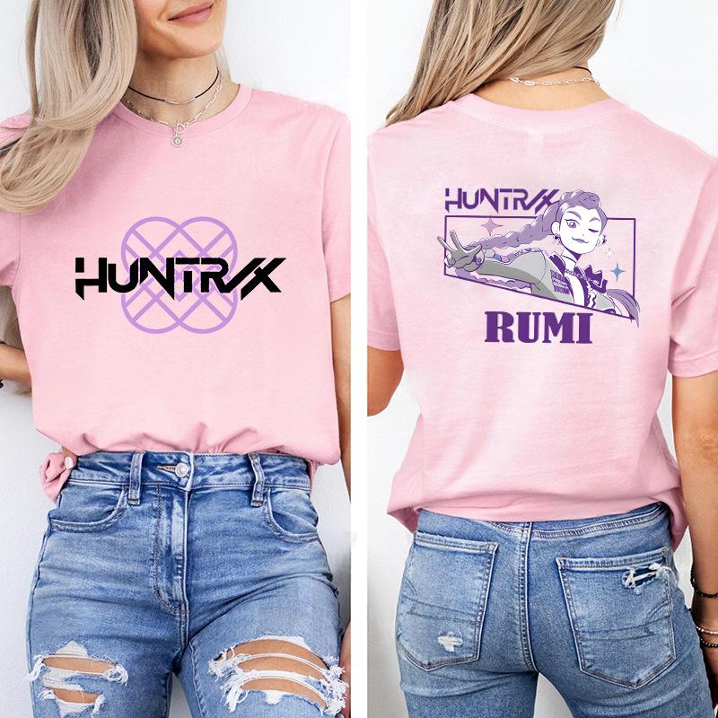 Kpop Korean Wave Witch Hunt trendy casual short sleeved printed T-shirt 5987