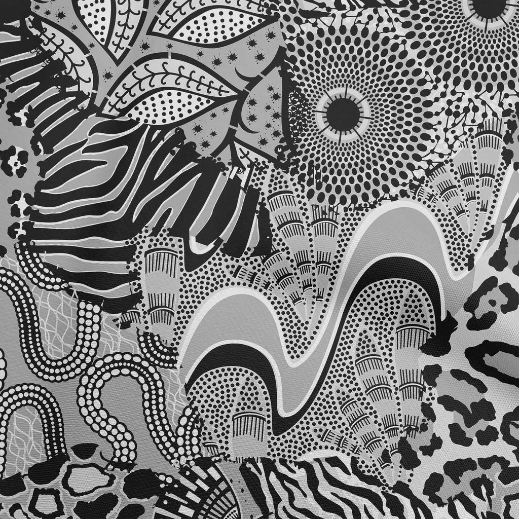 oneOone Cotton Flex Medium Gray Fabric Abstracts Diy Clothing Quilting Fabric Print Fabric By Yard 40 Inch