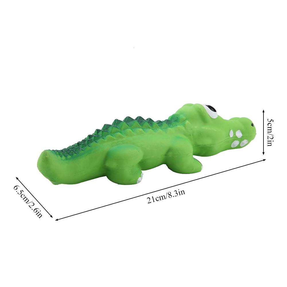 Latex Cute Crocodile Squeaky Dog Chew Toy Pet Puppy Cat Play Toys