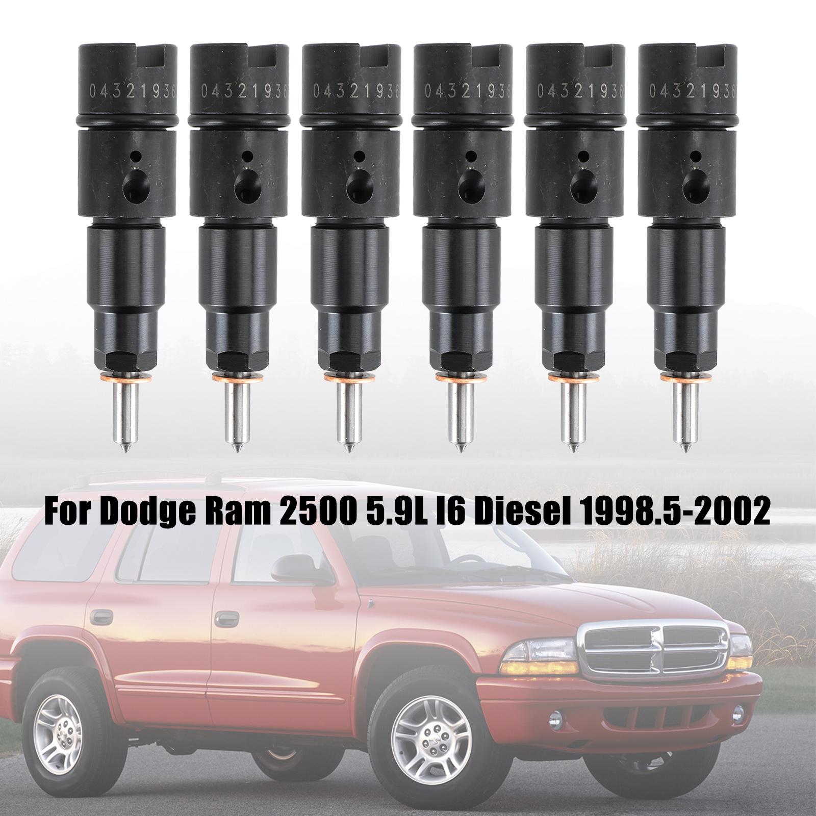 

6 ШТ. Топливные форсунки 0432193635 RV275 Подходят для Dodge Cummins 5.9L 1998-2002 40-50 л.с.
