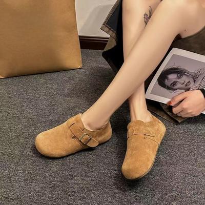 Women's Shoes with Fleece, Lazy Shoes, Flat Soft Soles, Light and Casual Shoes
