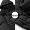 Men's Thickened Long Down Jacket - Winter Casual Over-the-Knee 90% White Duck Down Coat