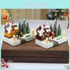 Christmas Resin Music Box Snow Scene With Light For Holiday Decor And Gift