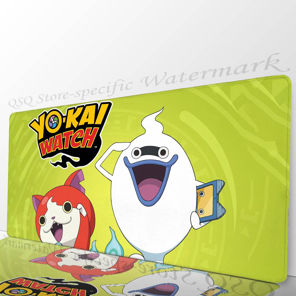 Anime Y-Yo-kai Watch Mousepad Non-slip Suitable For Office Computers Laptops E-sports Game Desk Mats XXL Keyboard