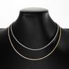 Smyoue Each 2mm All Zircon/moissanite Tennis Necklace for Women Man Adjustable Choker Chain 100% 925 Silver Jewelry
