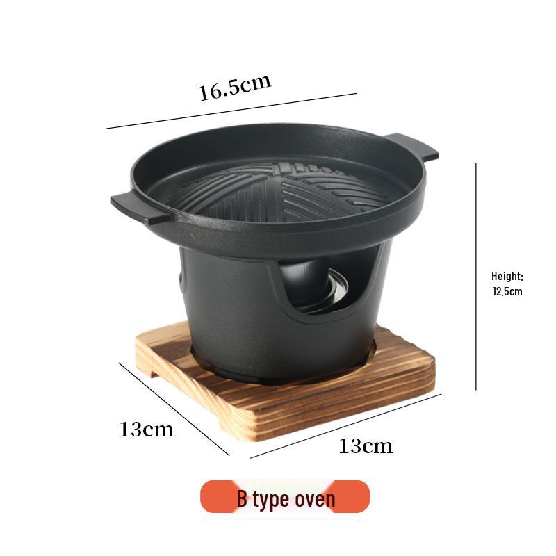 Zibo Portable Charcoal BBQ: Mini Japanese Alcohol Stove for Indoor/Outdoor Use