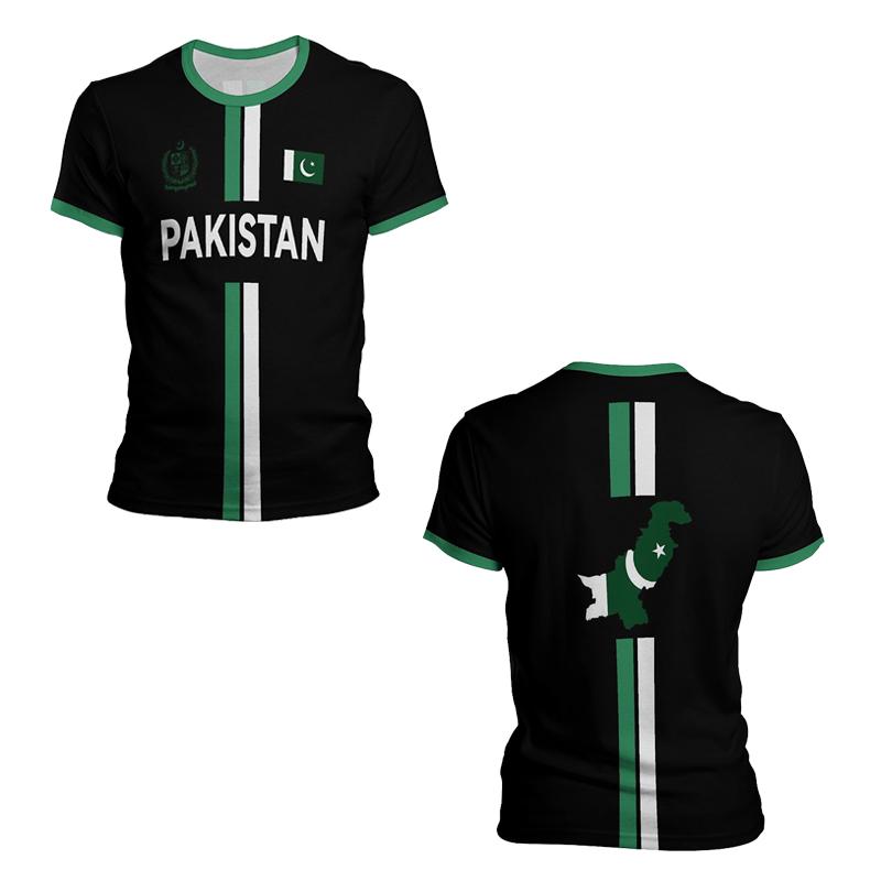 2025 Sommer Ny Pakistan Drakt Herre Sports T-skjorter Pakistansk Flagg Gate Oversized Topper Unisex Casual Grafiske T-skjorter Tees