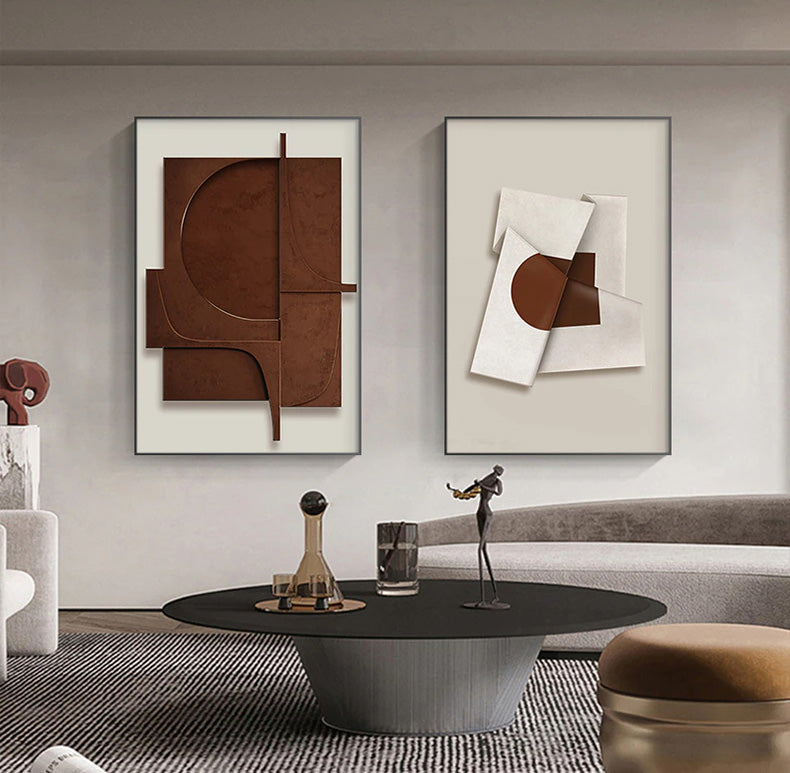 Estética Moderna Minimalista Abstracta Arte de Pared Impresiones en Lienzo de Bellas Artes Para Apartamento Sala de Estar Oficina en Casa Decoración Artística Sin Marco