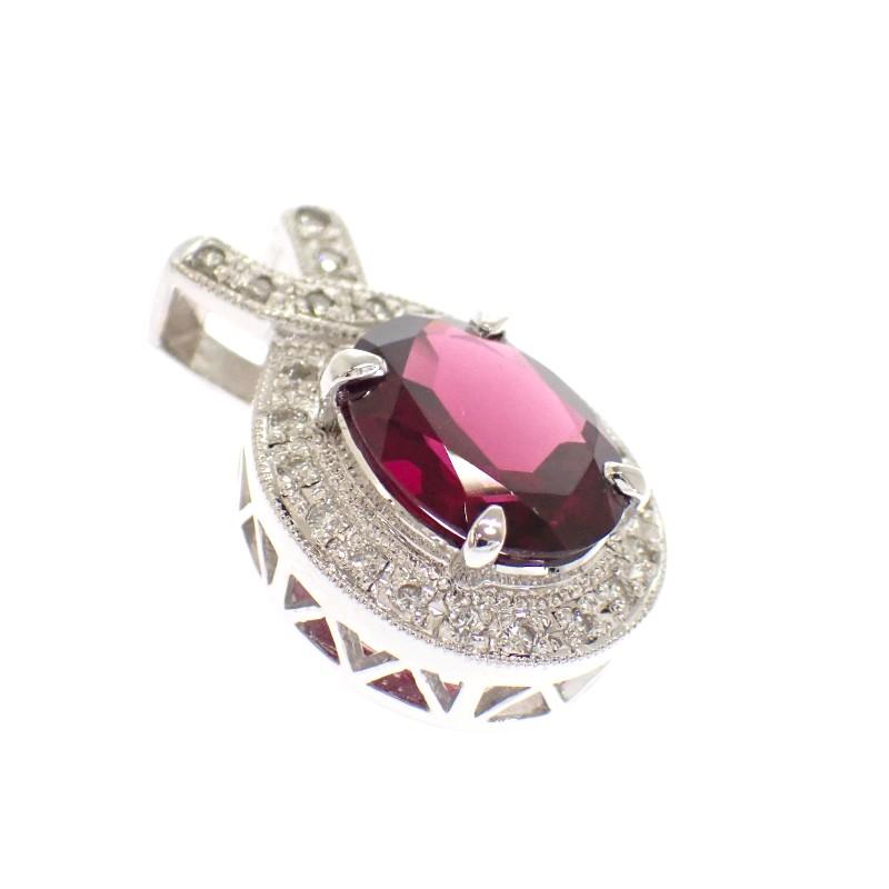 No Brand  Pendant Top K18 White Gold Women