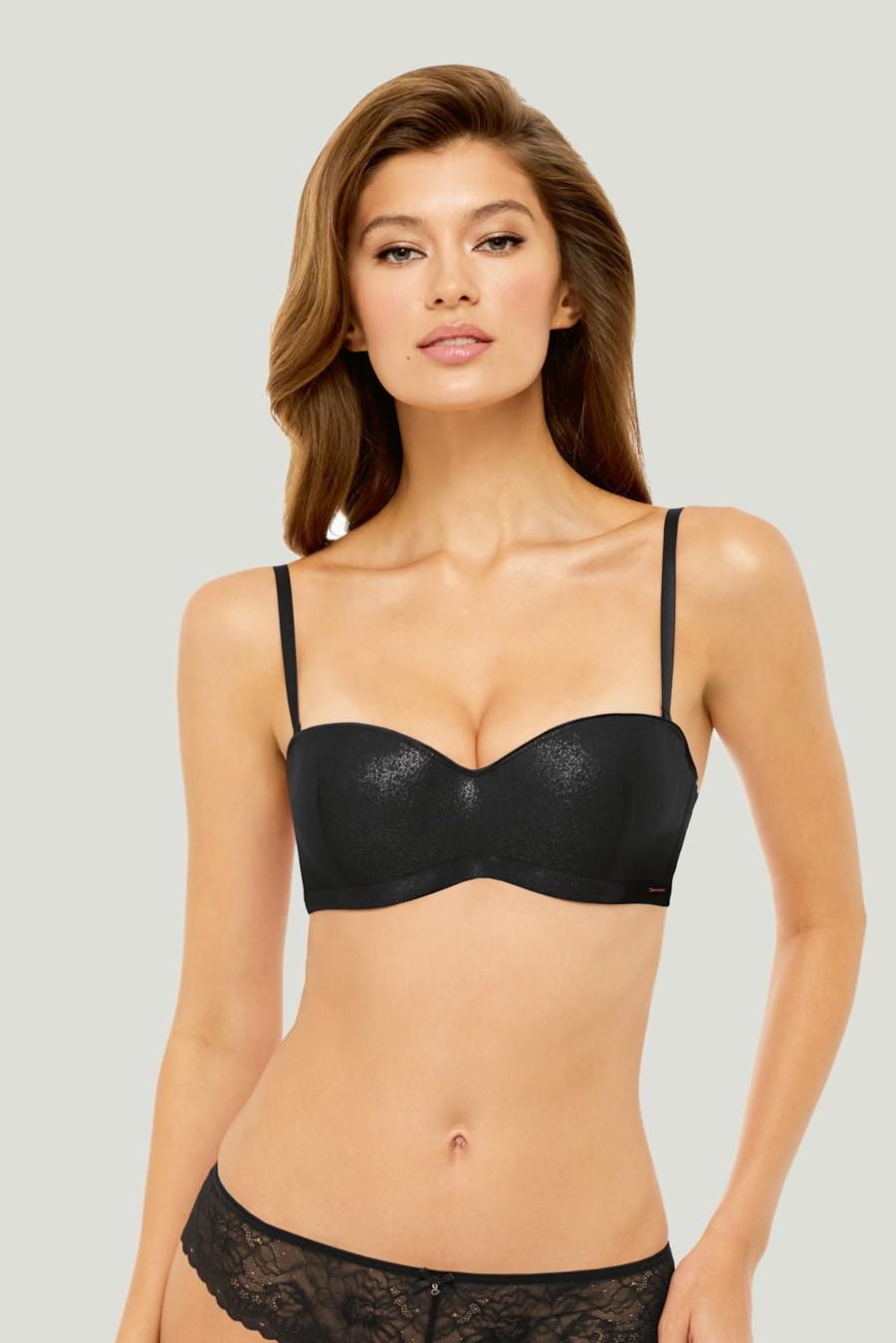 

Бюстгальтер push-up Marc & Andre (66575) 70B прозорий колір чорний