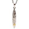 [Jurais] Hawaiian Jewelry Necklace Plumeria Scroll Honu K14 Surfboard 45-50