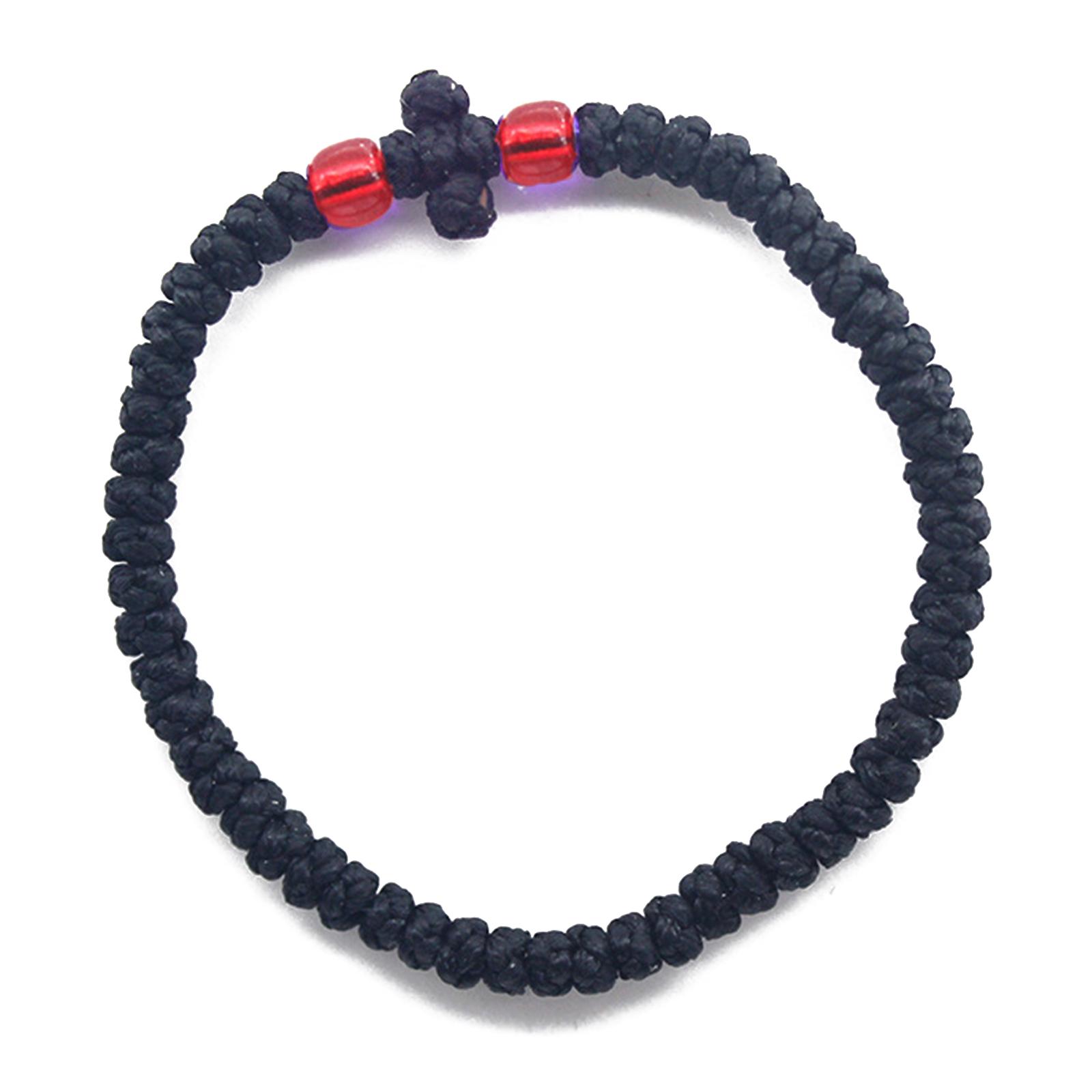 

Регулируемый греческий православный браслет-молитва, ручная работа, браслет унисекс, религиозный браслет-цепочка с украшением 13