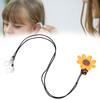 Flower Pattern Hearing Aid Clip Cute Portable Hearing Aid Hairclip Lanyard Accessory