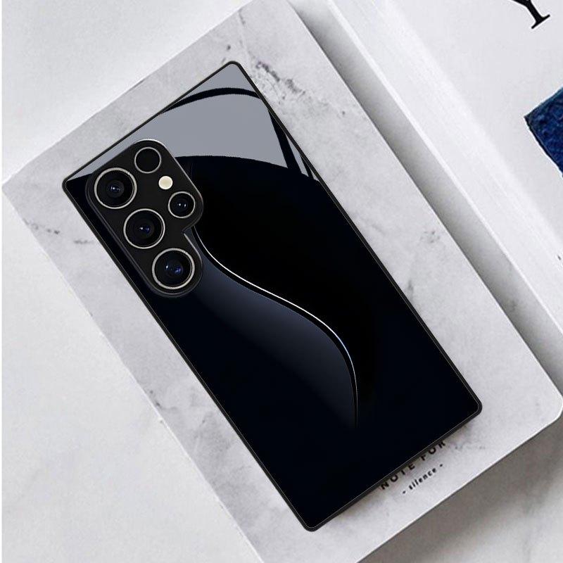 Simplicity Lines Durable PhoneCase Glass PhoneCase for Samsung Galaxy S26 S25 S24 S23 S22 S21 FE Ultra Plus Men's style Business