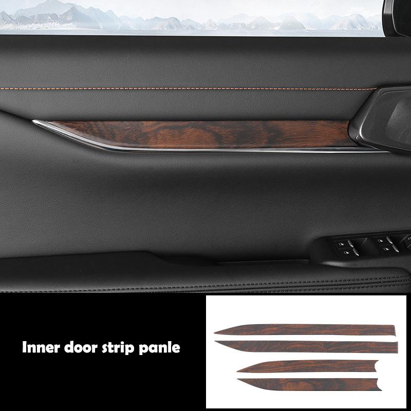 LHD RHD For Ford Ranger Wildtrak T9   2024 ABS Wood door handle bowl Central Screen trument Reading Light panle cover