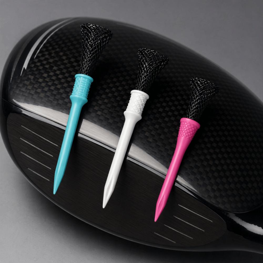 3pcs Textured Collar Step Tee Set ABS Golf Tees Flexible Golf Tee Set  Driving Range