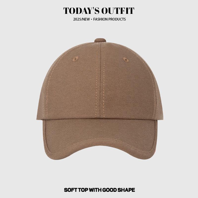 Spring and Summer Casual Versatile Baseball Cap Wide Brim Big Face Baseball Cap Men and Women Show Their Faces Small Big Head Circumference Hat