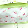 Transparent Pen Bags Cute Cherry Stationery Bag Cartoon Triangle Pencil Bag  School Supplies