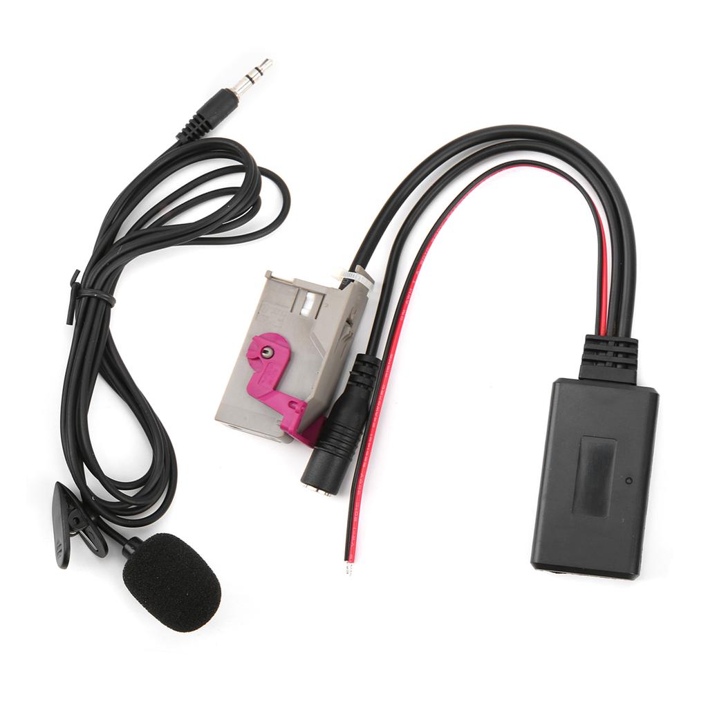 Bluetooth 5.0 AUX Cable Adapter with Microphone Replacement for A3 A4 A6 A8 TT R8 RNS E Headunit