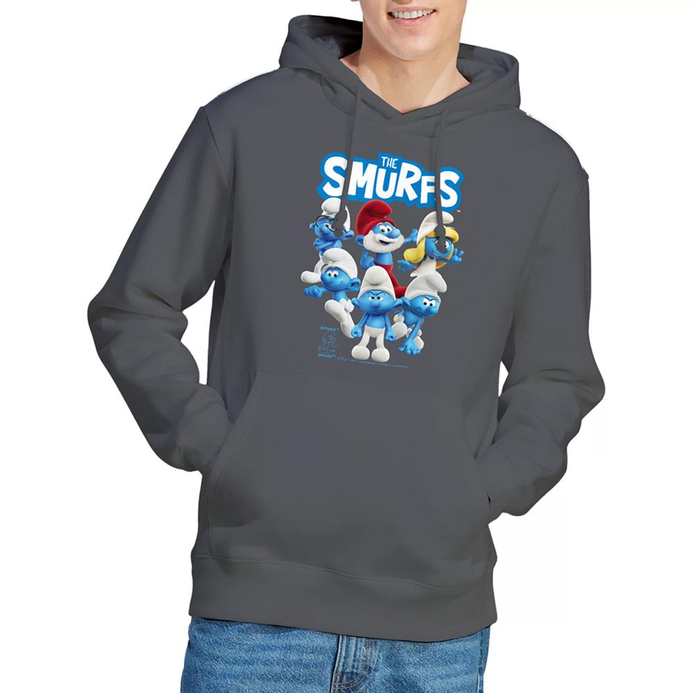 The Smurfs Unisex Adult Group Shot Hoodie