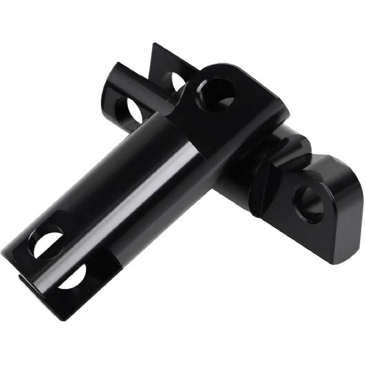 Black Motorcycle Footpeg Supports Extensions Kit Foot peg Mounts Clevis Fit for Harley Male Mount Sportster Dyna Touring Electra Road Street Glide