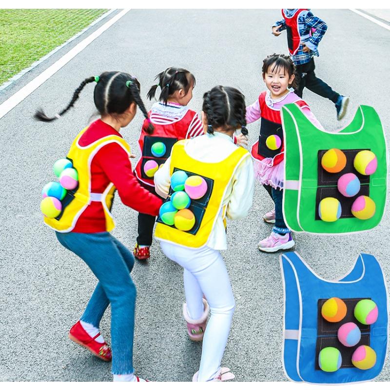 Soft And Fluffy Children's Sticky Ball Outdoor Toy With 4/5 Bonus Balls