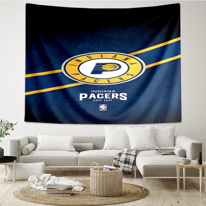 Pacers Basketball Team Quick-Dry Tapestry Hanging for Bedroom,Livingroom, Playroom,Decor Art Room Wall Tapestry Holiday and Birthday Gifts