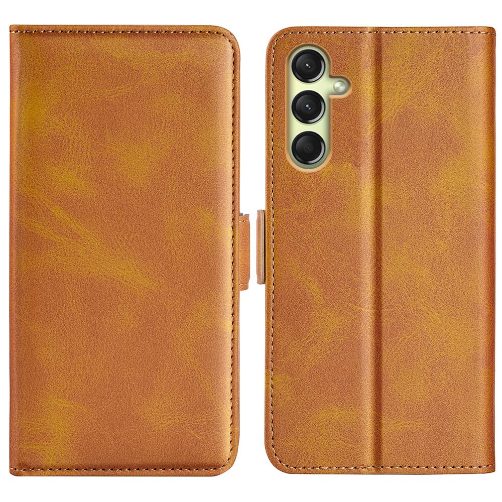 For Samsung Galaxy A16 5G/A16 4G Stand Case Calf Texture Leather Wallet Phone Cover
