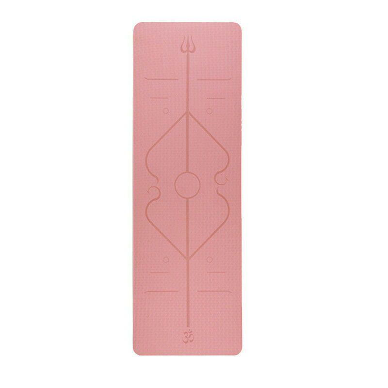 Mat 6mm Yoga Positie Lijn Antislip Tapijt Mat Beginner Milieu Fitness