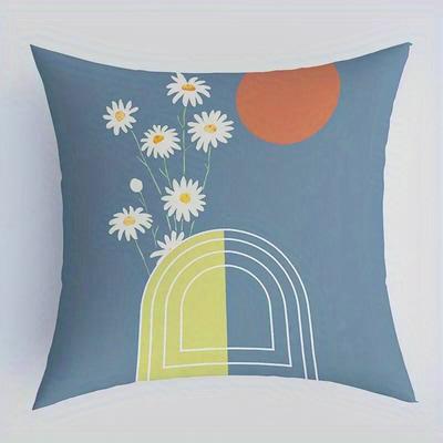 Home Decor Abstract Artistic Cushion Covers with Geometric Prints Pattern Cushion Cover Suitable for Sofa Bedroom Car Pillow