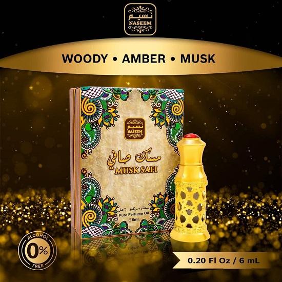 

Naseem Musk Safi Concentrated Perfume Oil Alcohol Free For Unisex 6 ml FG7